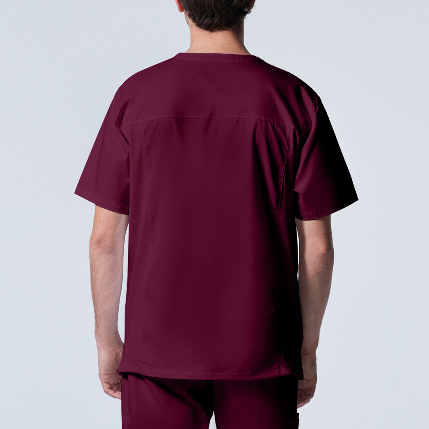 ProFlex LT109 Men's 4 Pocket V Neck Scrub Top Wine Image