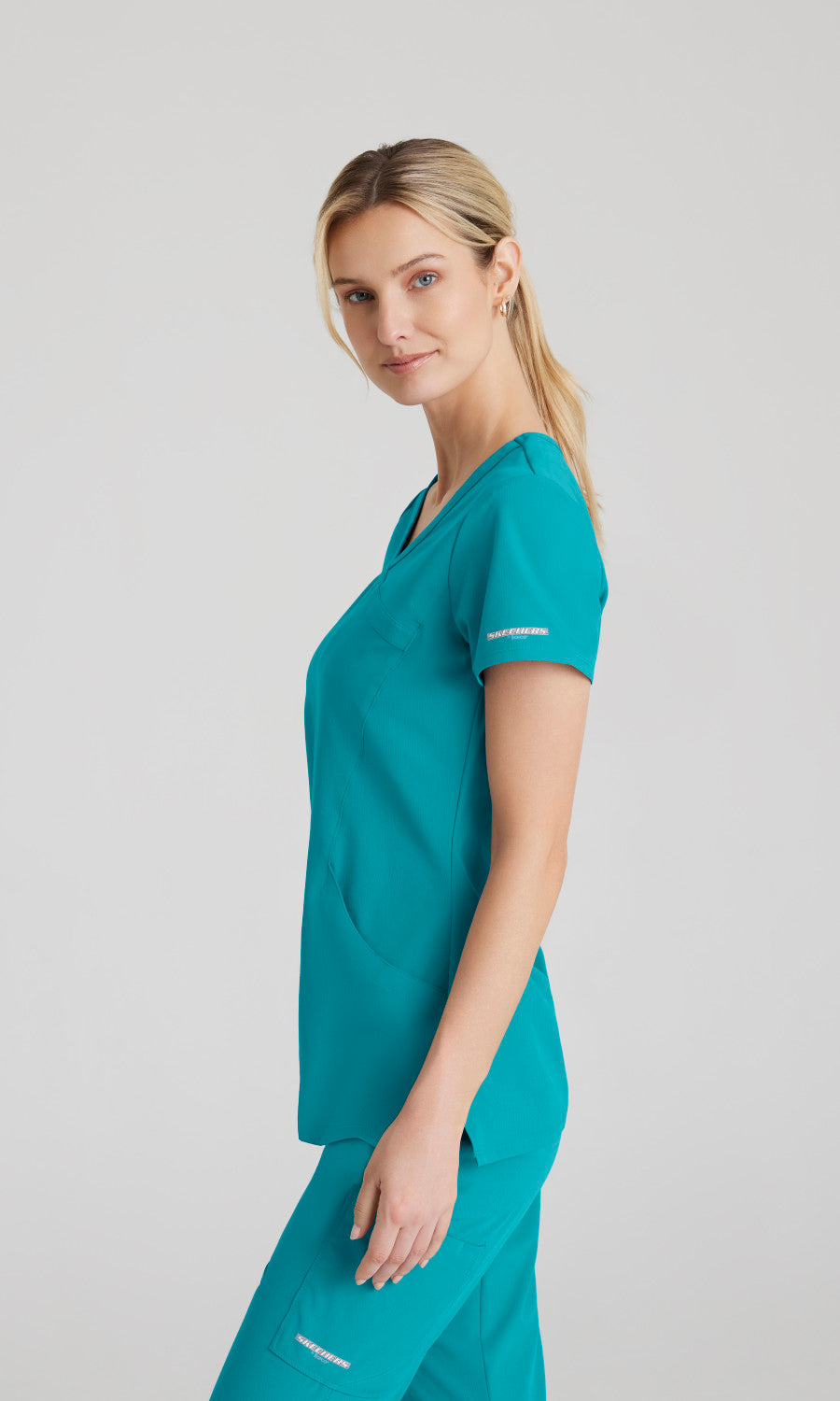 Skechers SK102 Reliance Scrub Top Teal