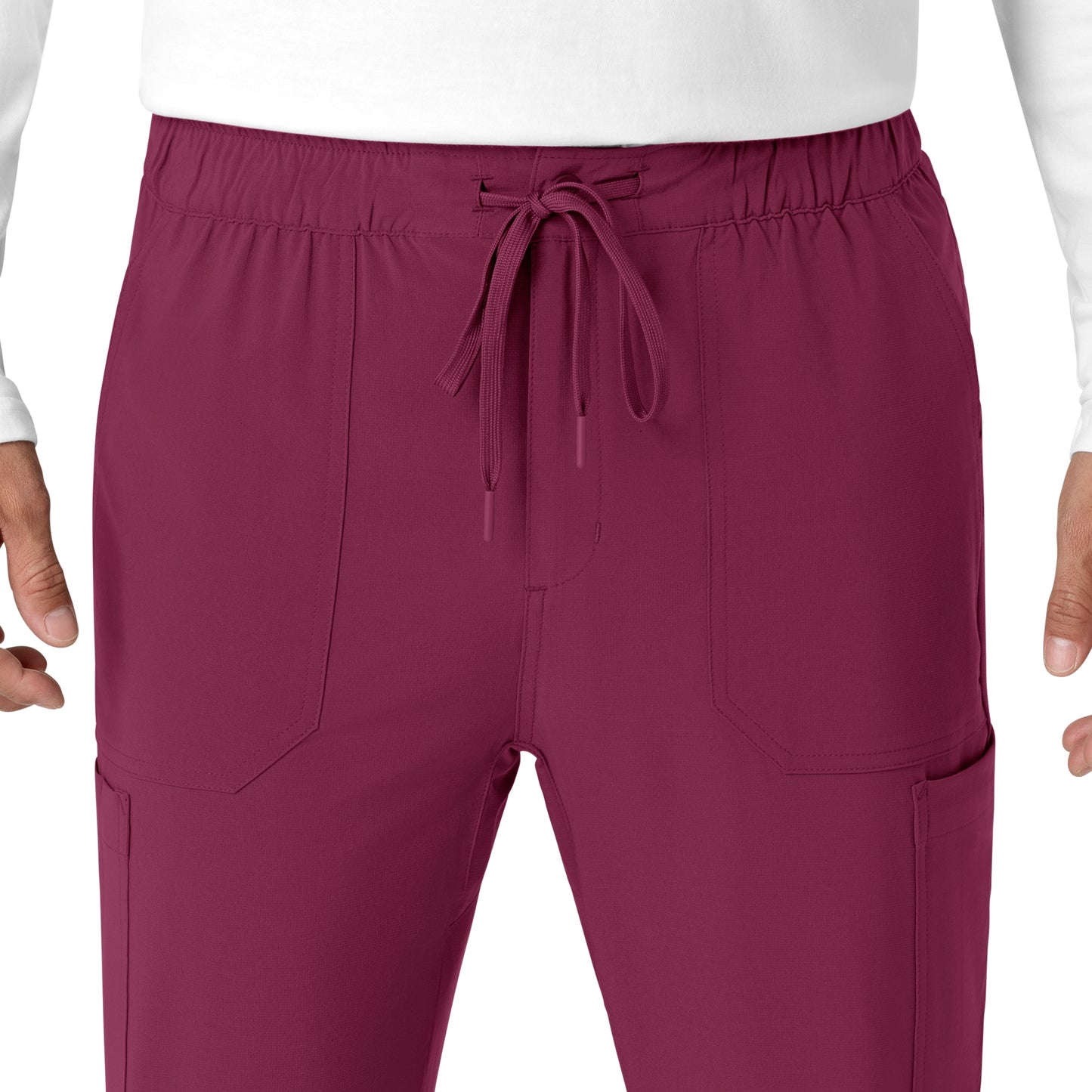 Force Cross-Flex C56310 Men's Jogger Scrub Pant Wine Model Image Alternate | Carhartt