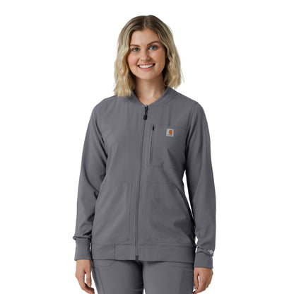 Force Cross-Flex C82410 Women's Lightweight Scrub Jacket Pewter