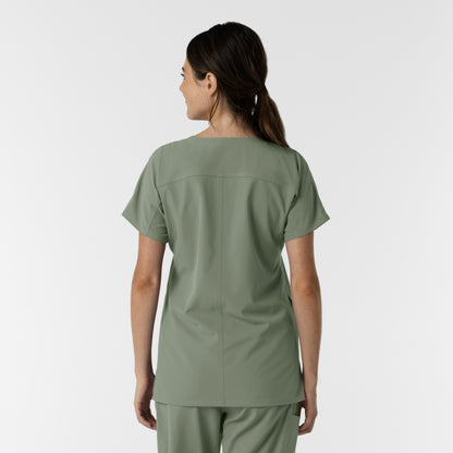 NURTUR 6280 Women's Drop Shoulder Tunic Scrub Top Sage