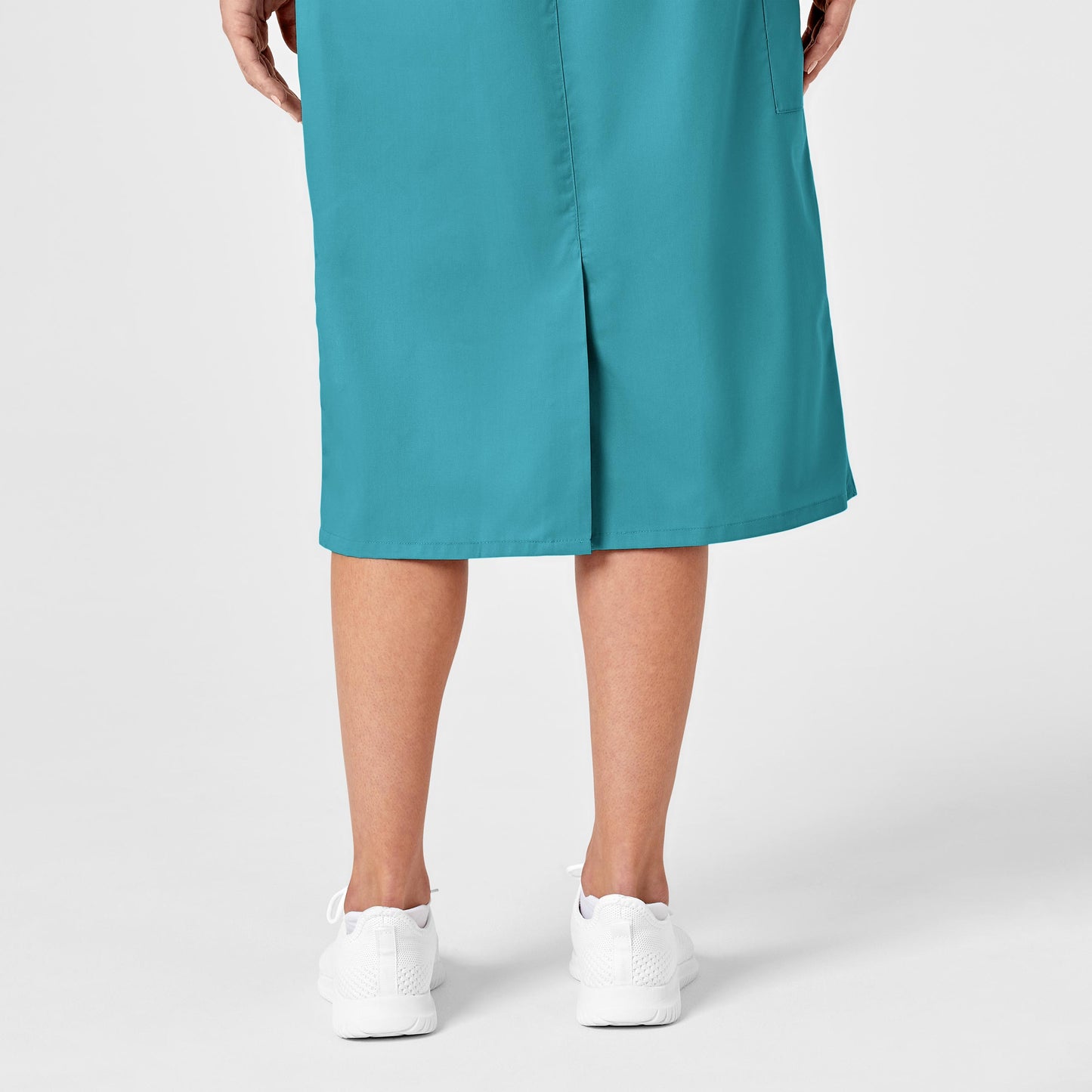 WonderWORK 701 Pull On Cargo Skirt Teal Blue Model Image Alternate | Wink