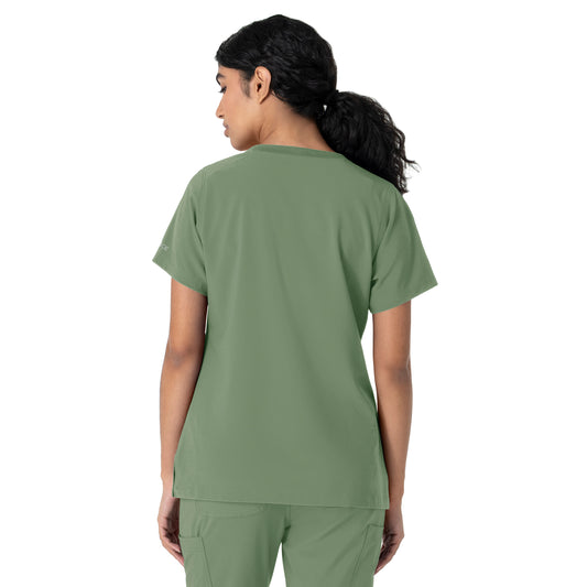Force Cross-Flex C13510 Women's Crew Neck Scrub Top Green Slate