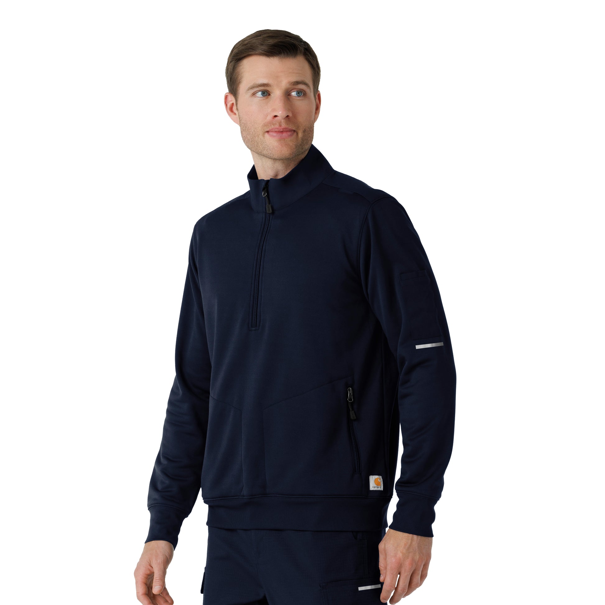 Rugged Flex C86912 Men's Half Zip Dark Navy
