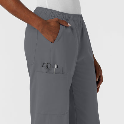 NURTUR 5180 Women's Straight Leg Cargo Scrub Pants Pewter