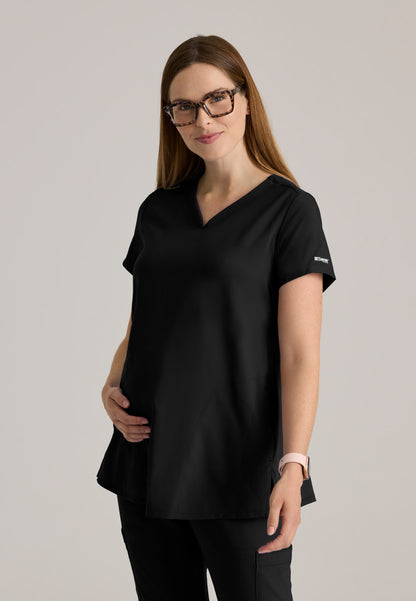 Greys Anatomy Evolve GSST262 Promise Maternity Scrub Top Black