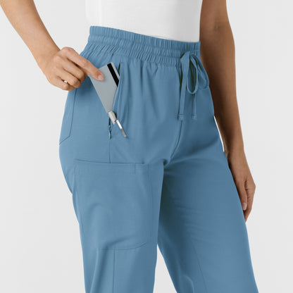 Boundless 5251 Women's Bootcut Scrub Pants Pacific Blue