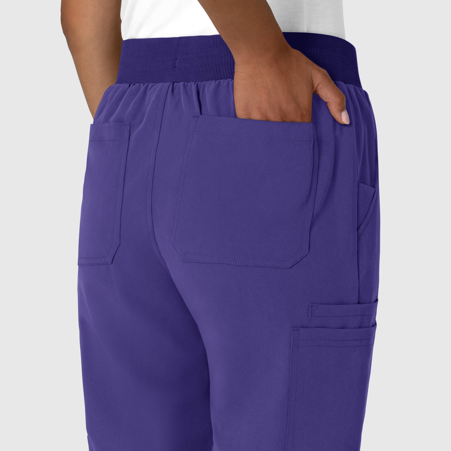 Nova 5132 Jogger Utility Scrub Pant Grape Model Image Alternate | Wink