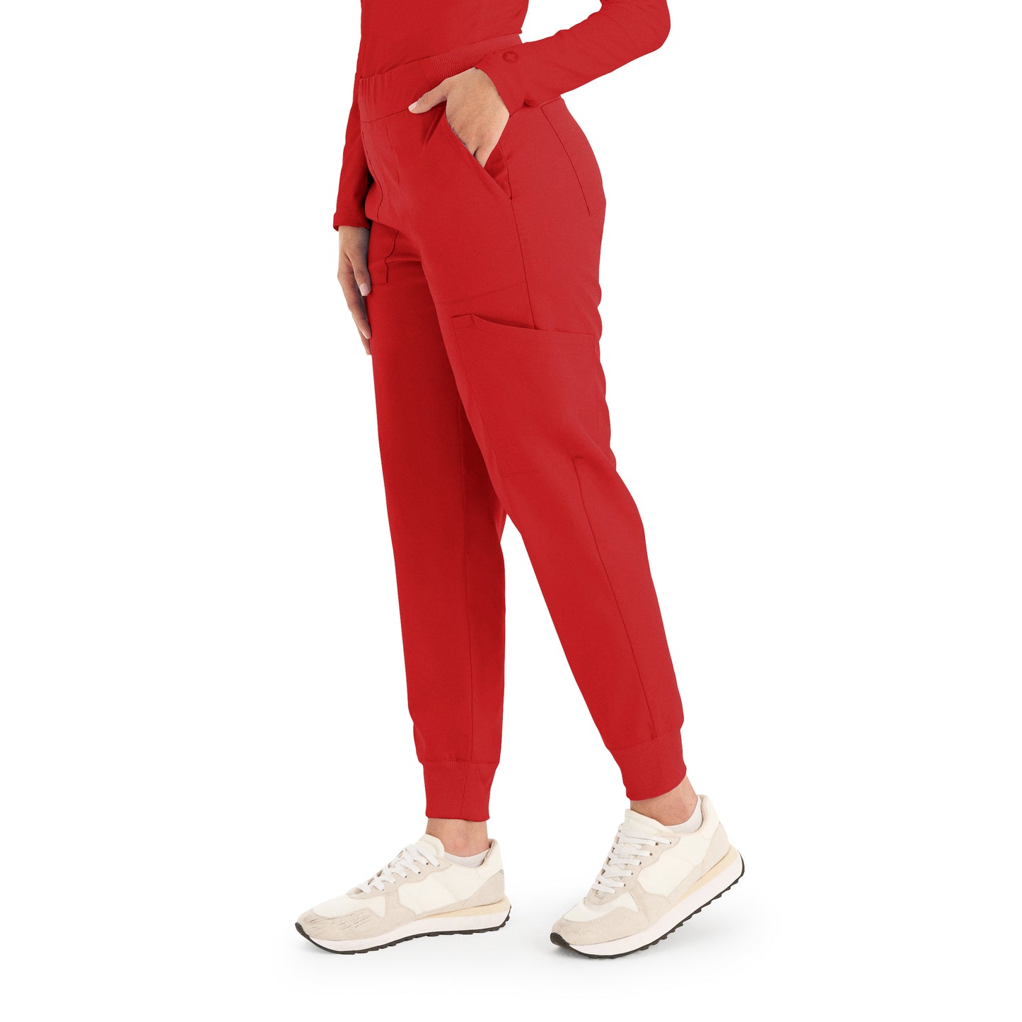 ProFlex LB406 Women's Jogger Scrub Pants True Red Image