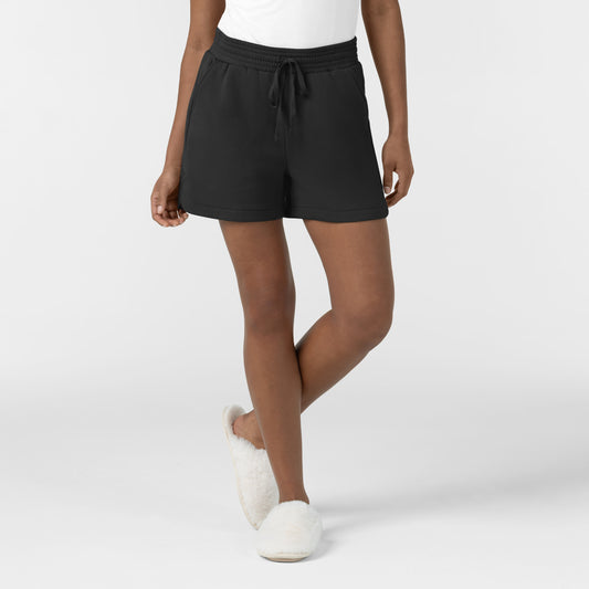 Unwind & Lounge 5389 Women's High Rise Shorts Black