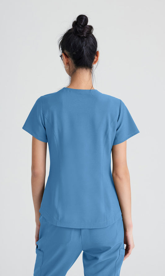 Grey's Anatomy Evolve GSST180 Rhythm Scrub Top Ciel Blue