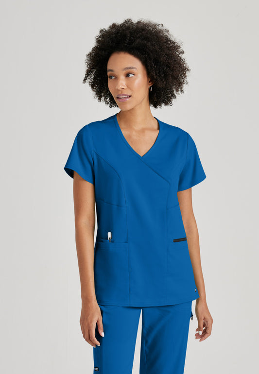 Greys Anatomy Stretch GRST001 Kim Scrub Top New Royal