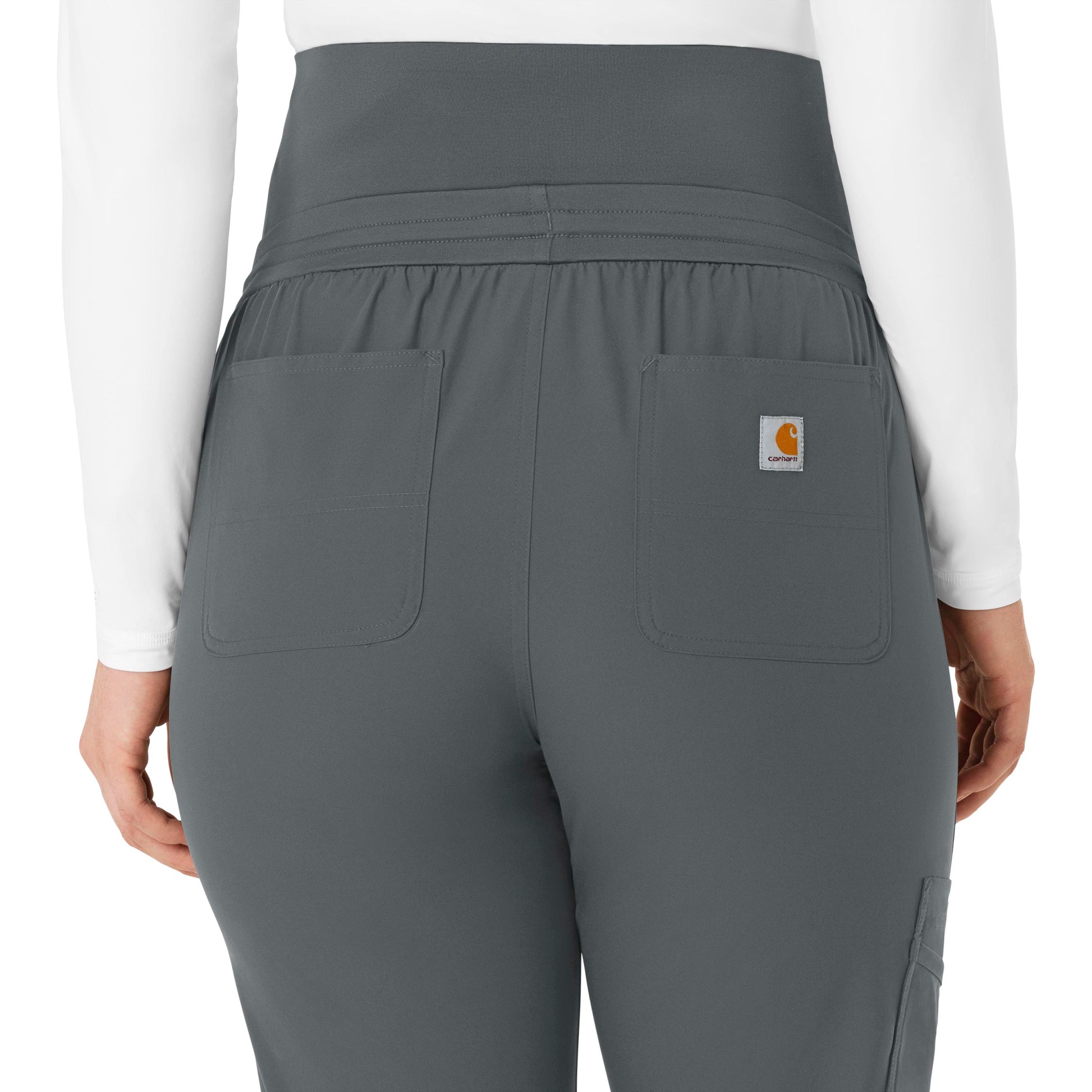 Force Essentials C54113 Maternity Jogger Scrub Pants Pewter Model Image Alternate | Carhartt