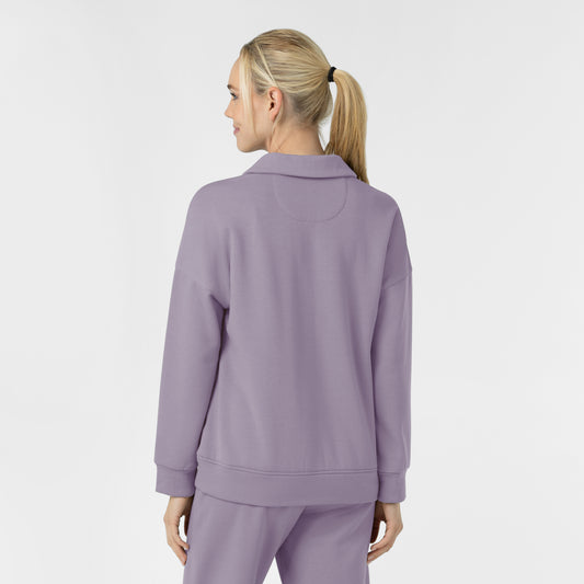 Unwind & Lounge 6189 Women's Relaxed Pullover Polo Wisteria