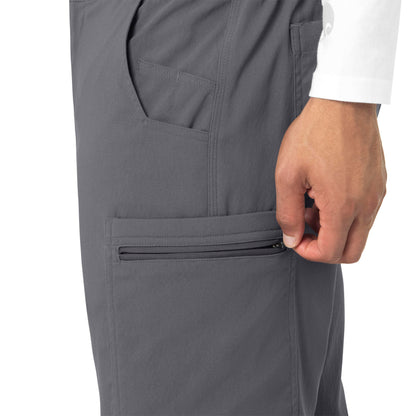 Rugged Flex Peak C55037 Men's Straight Leg Cargo Scrub Pants Pewter Model Image Alternate | Carhartt