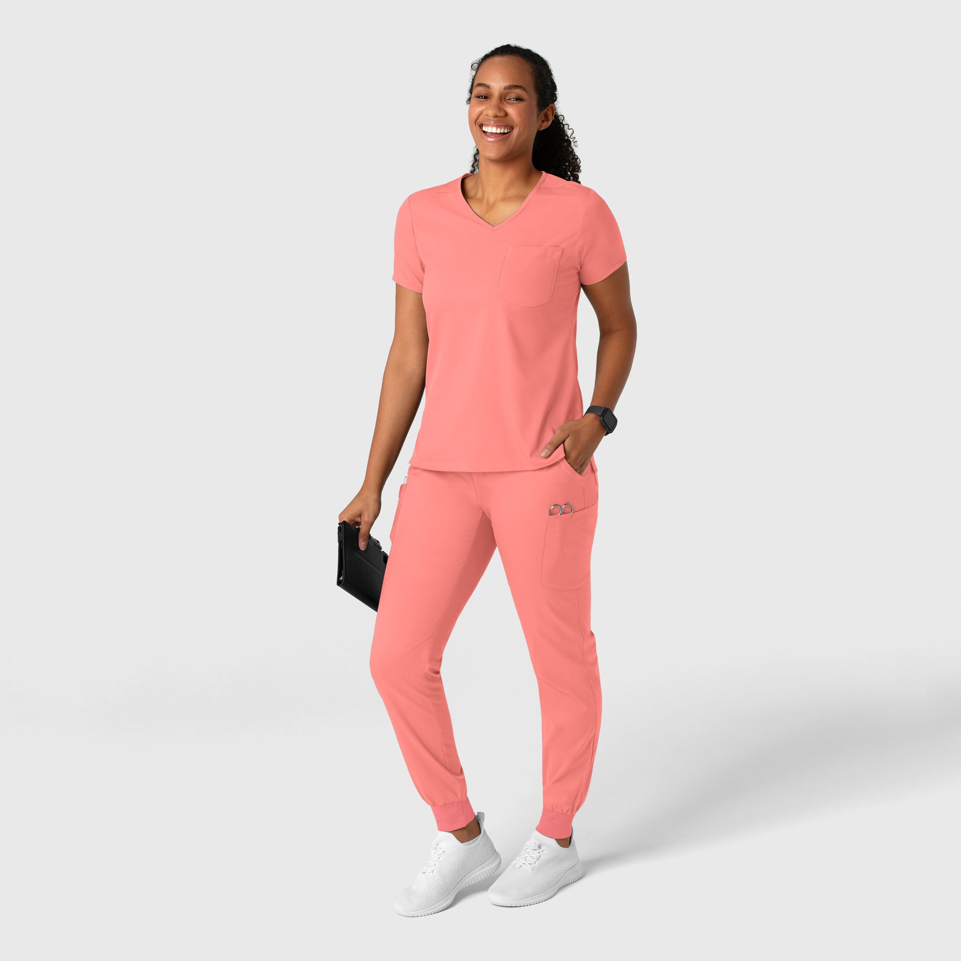 Boundless 5151 Women's Jogger Scrub Pants Paradise Pink