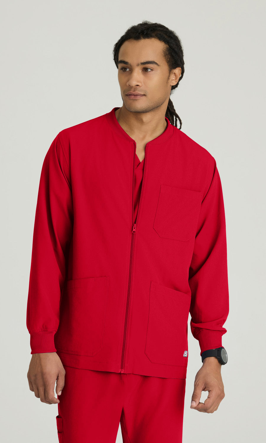 Skechers SK0408 Structure Scrub Jacket True Red