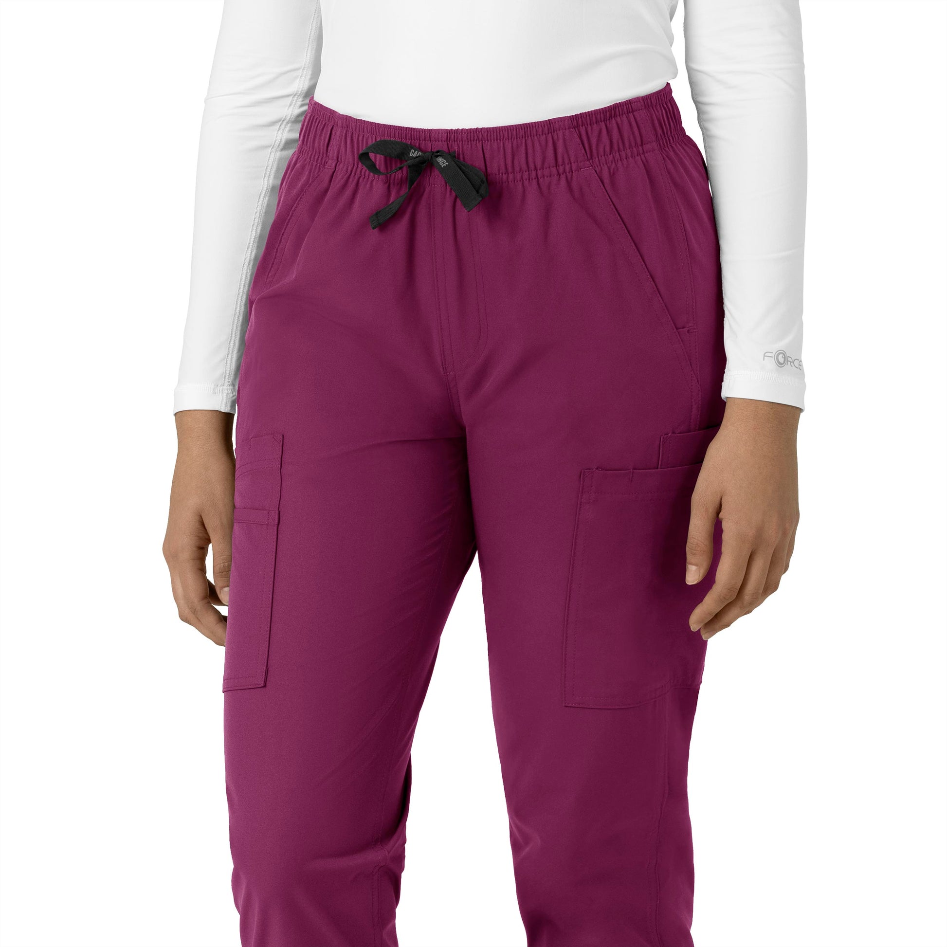 Force Essentials C51213 Straight Leg Scrub Pants Wine Model Image Alternate | Carhartt