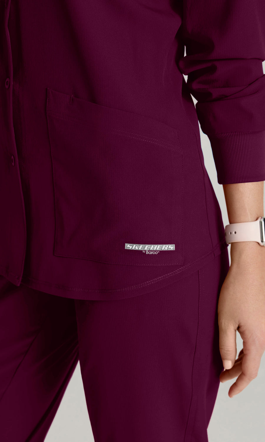 Skechers SK401 Stability Scrub Jacket Wine