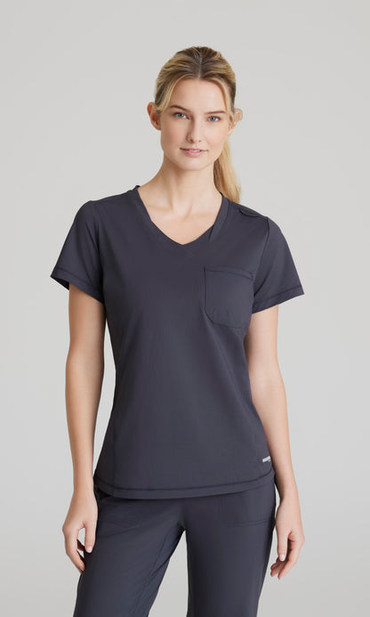 Skechers Slip-Ins Knits SKT221 Flow Knit Scrub Top Pewter
