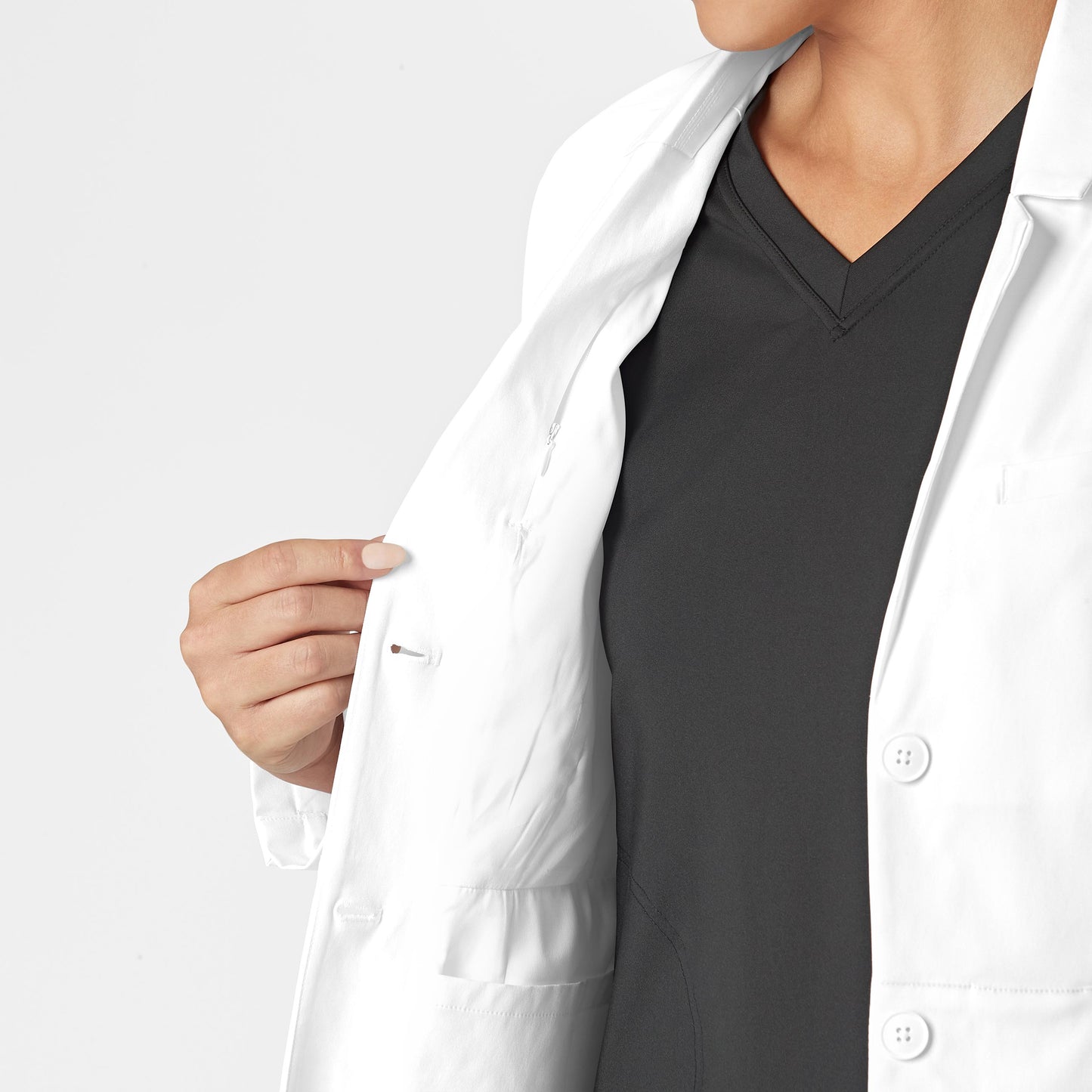 Slate 7272 28 Inch Doctors Coat White Model Image Alternate | Wink