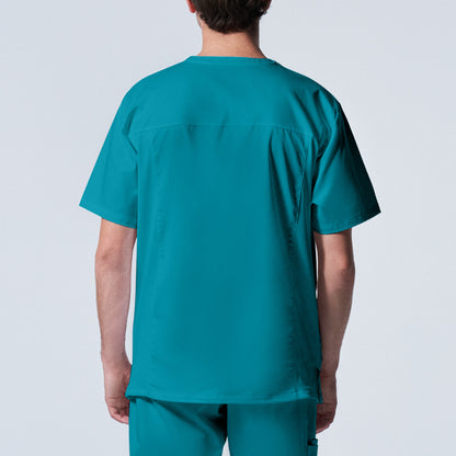 ProFlex LT109 Men's 4 Pocket V Neck Scrub Top Teal Image