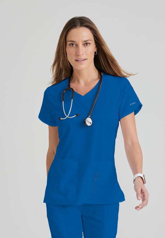 Greys Anatomy 41423 Cora Scrub Top New Royal