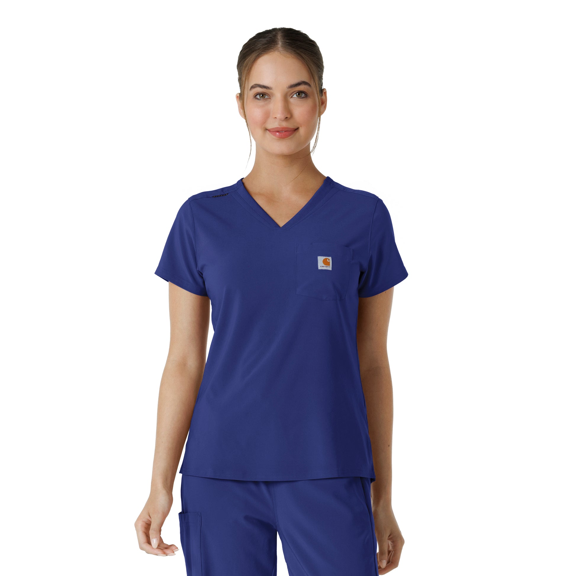 Force Cross-Flex C13410 Women's Tuck-In Scrub Top Galaxy Blue