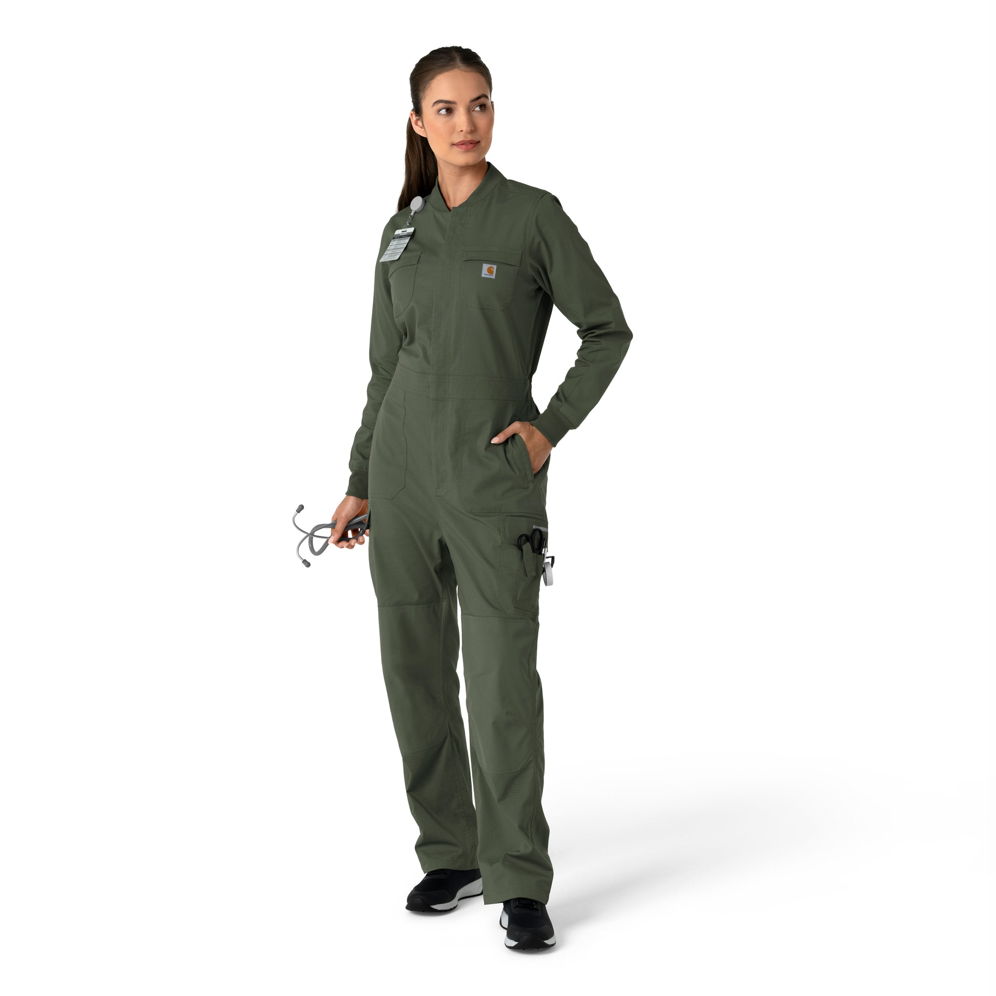 Rugged Flex C21418 Women's Ripstop Coverall Olive