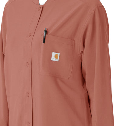 Force Cross-Flex C82210 Shirt Jacket Wildrose Model Image Alternate | Carhartt