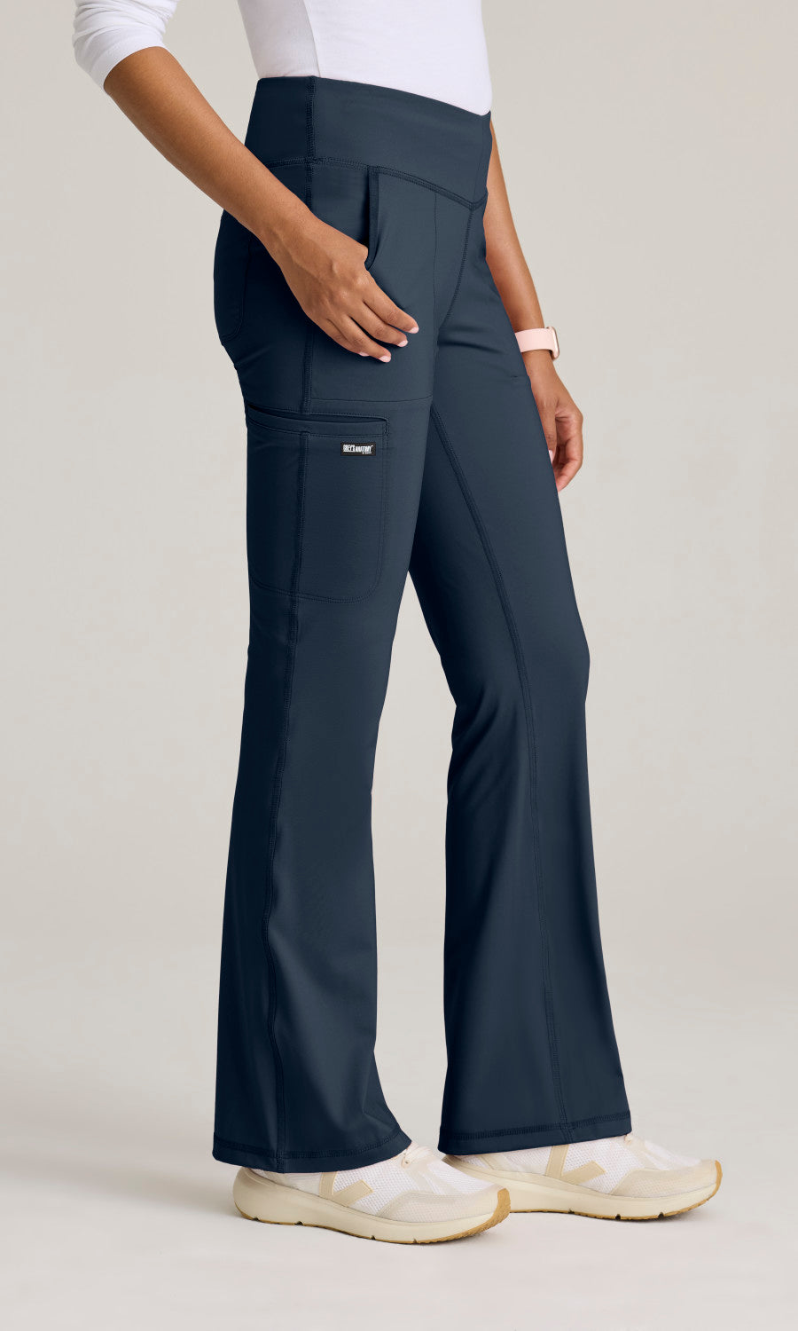 Grey's Anatomy Knits GRSP684 Swift Knit Scrub Pants Steel