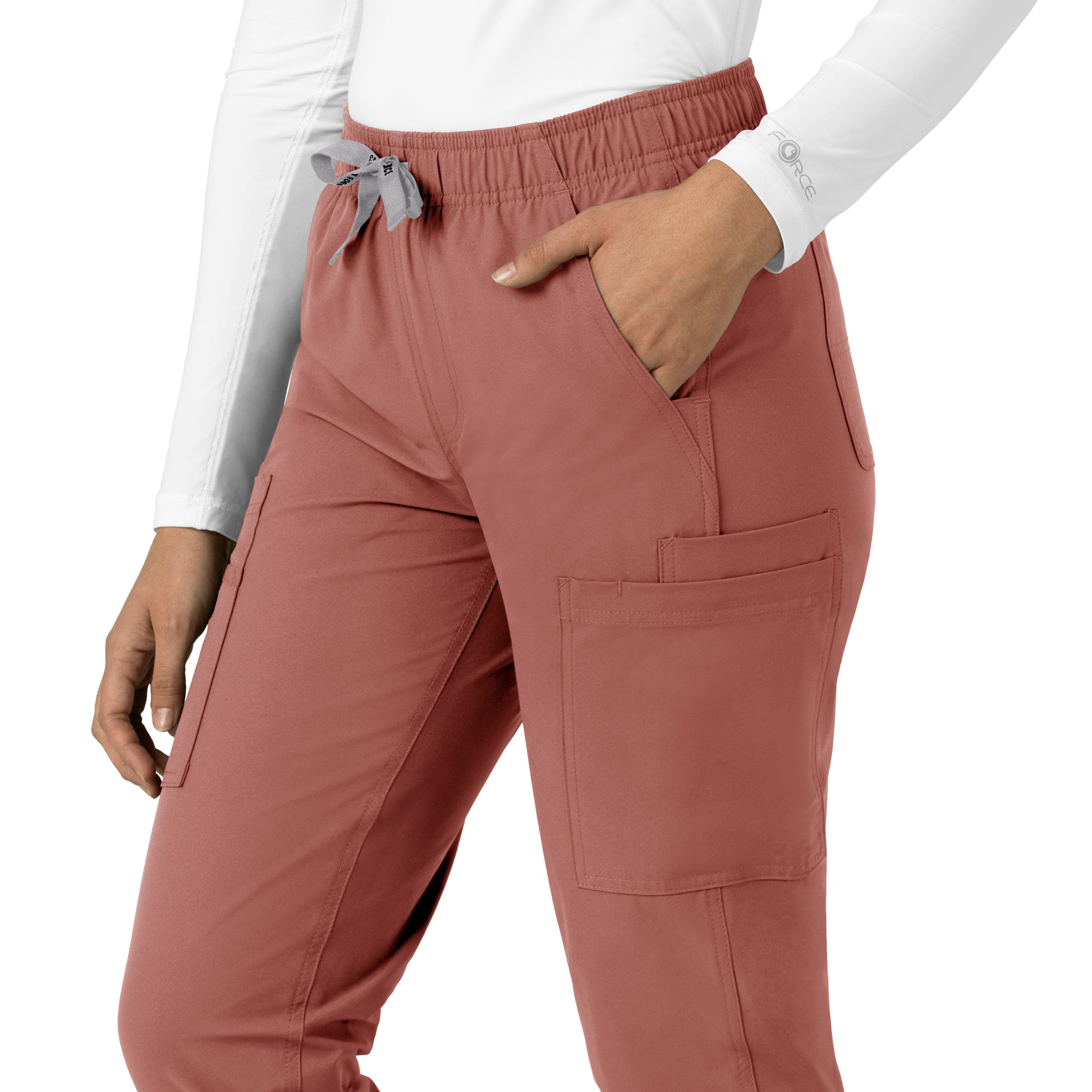 Force Essentials C51213 Straight Leg Scrub Pants Wildrose Model Image Alternate | Carhartt