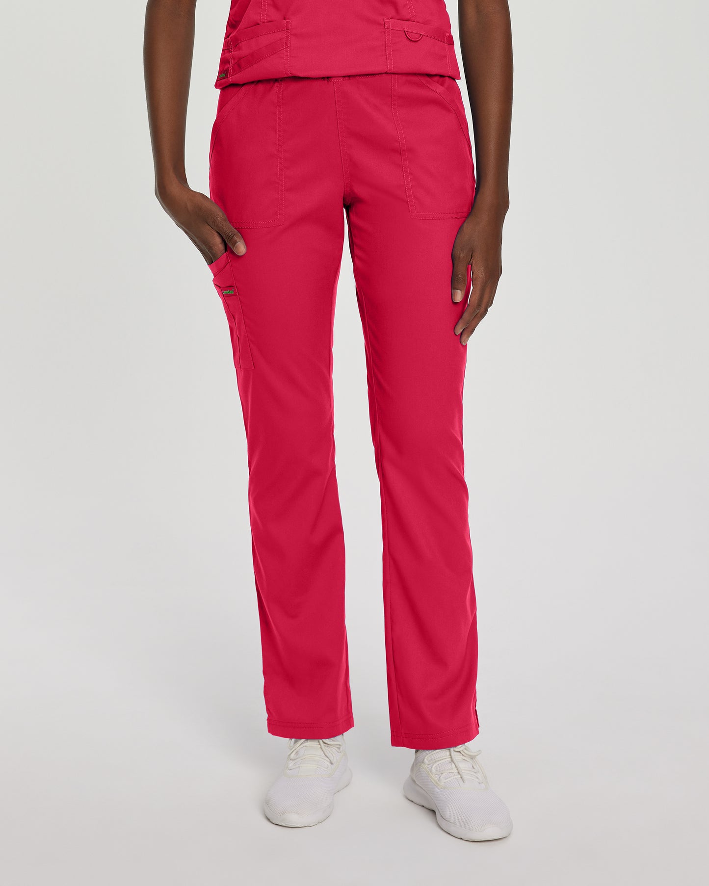 ProFlex 2042 Women's Cargo Scrub Pants True Red Image