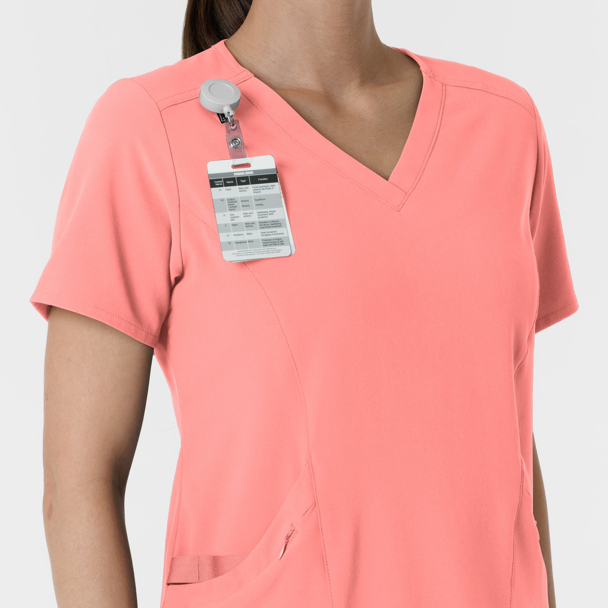 RENEW 6134 Women's V-Neck Scrub Top Paradise Pink