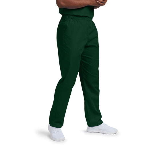 Scrub Zone LB411 Unisex No Pocket Flex Waist Scrub Pants Hunter Image