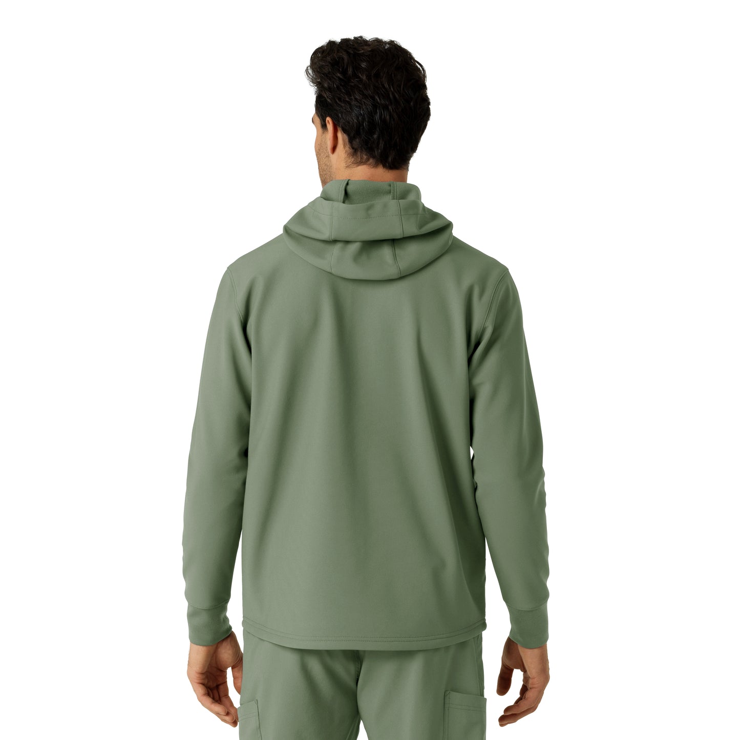 Layers C84023 Men's Bonded Fleece Hoodie Olive
