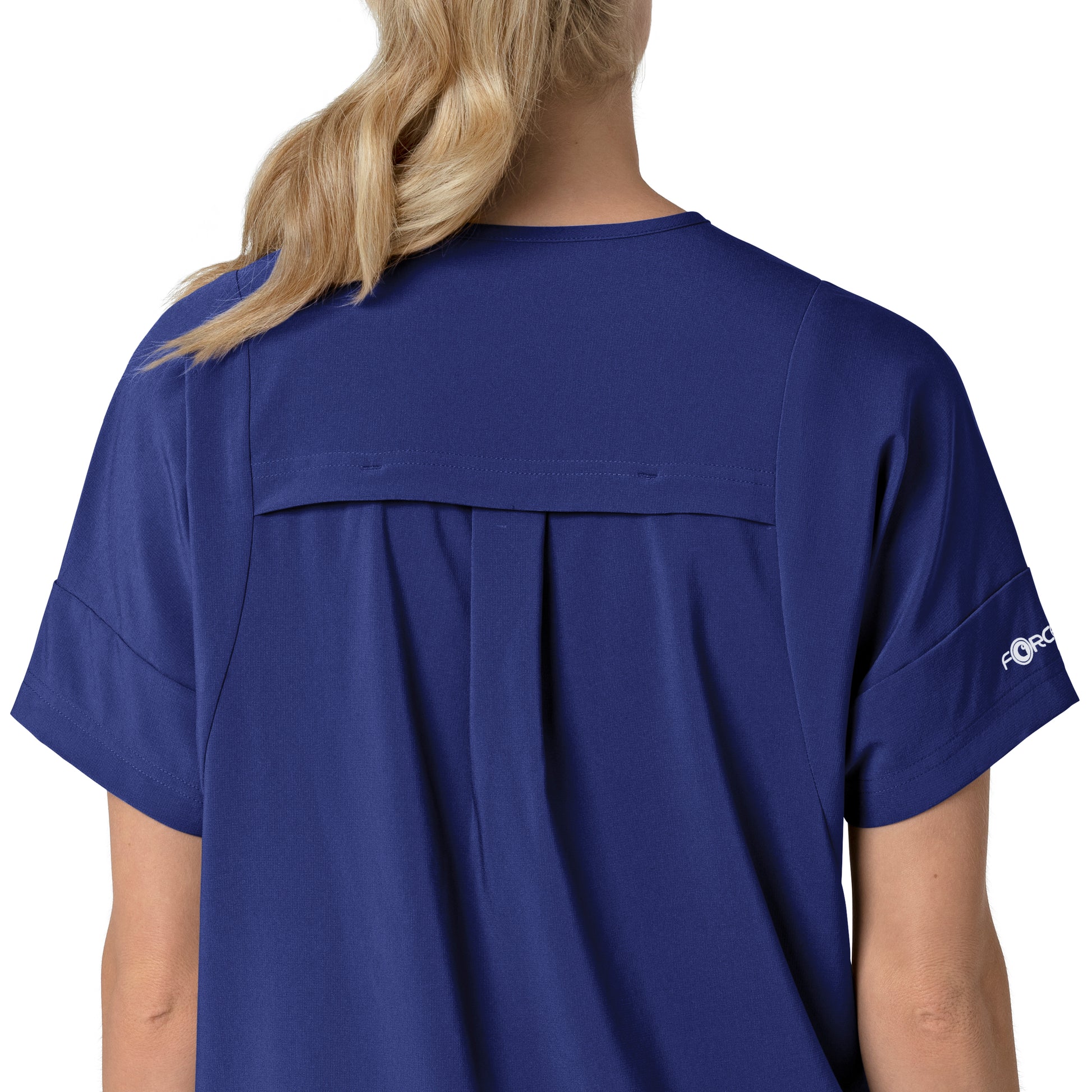 Force Cross-Flex C13110 Women's Oversized V-Neck Scrub Top Galaxy Blue