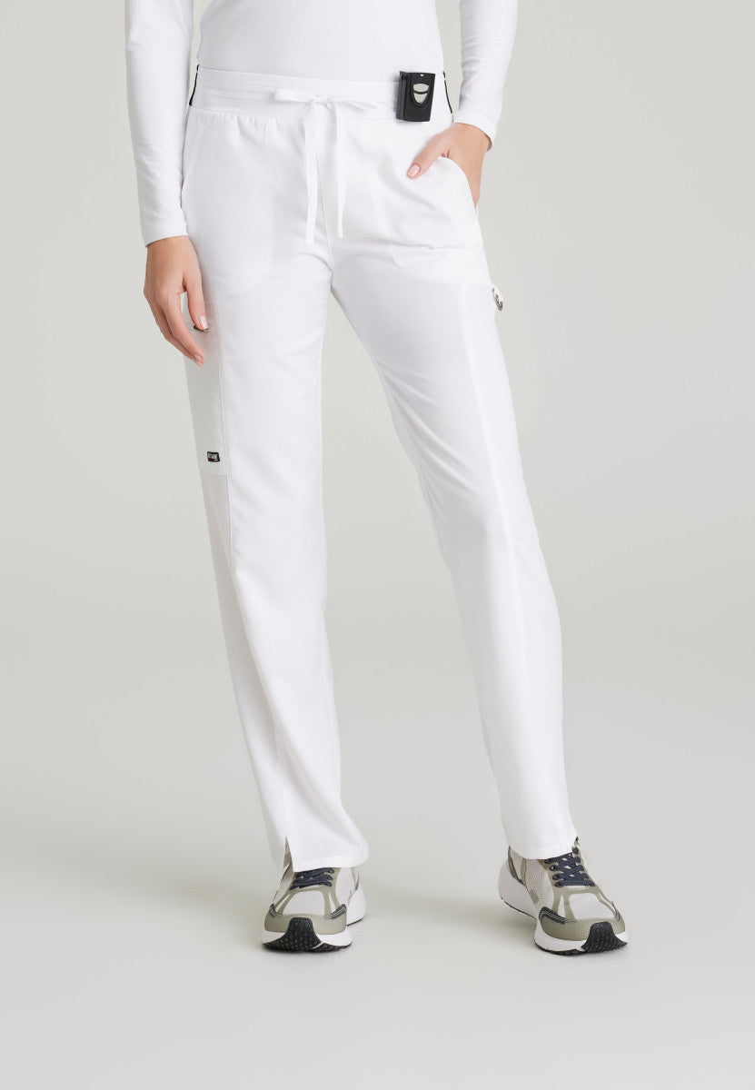 Greys Anatomy Stretch GRSP500 Kim Scrub Pants White