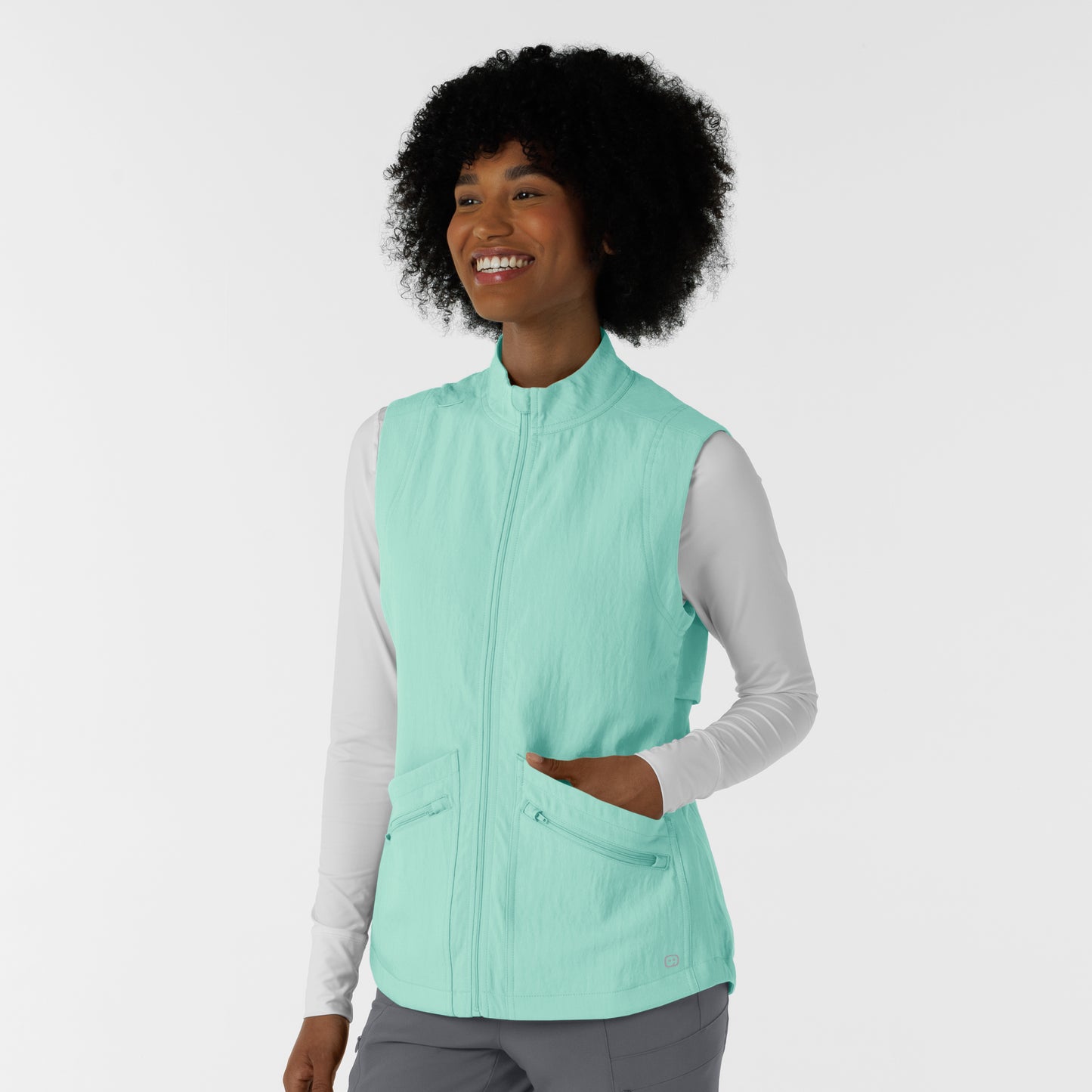 Layers 8214 Women's Everything Everywhere Scrub Vest Aruba Blue