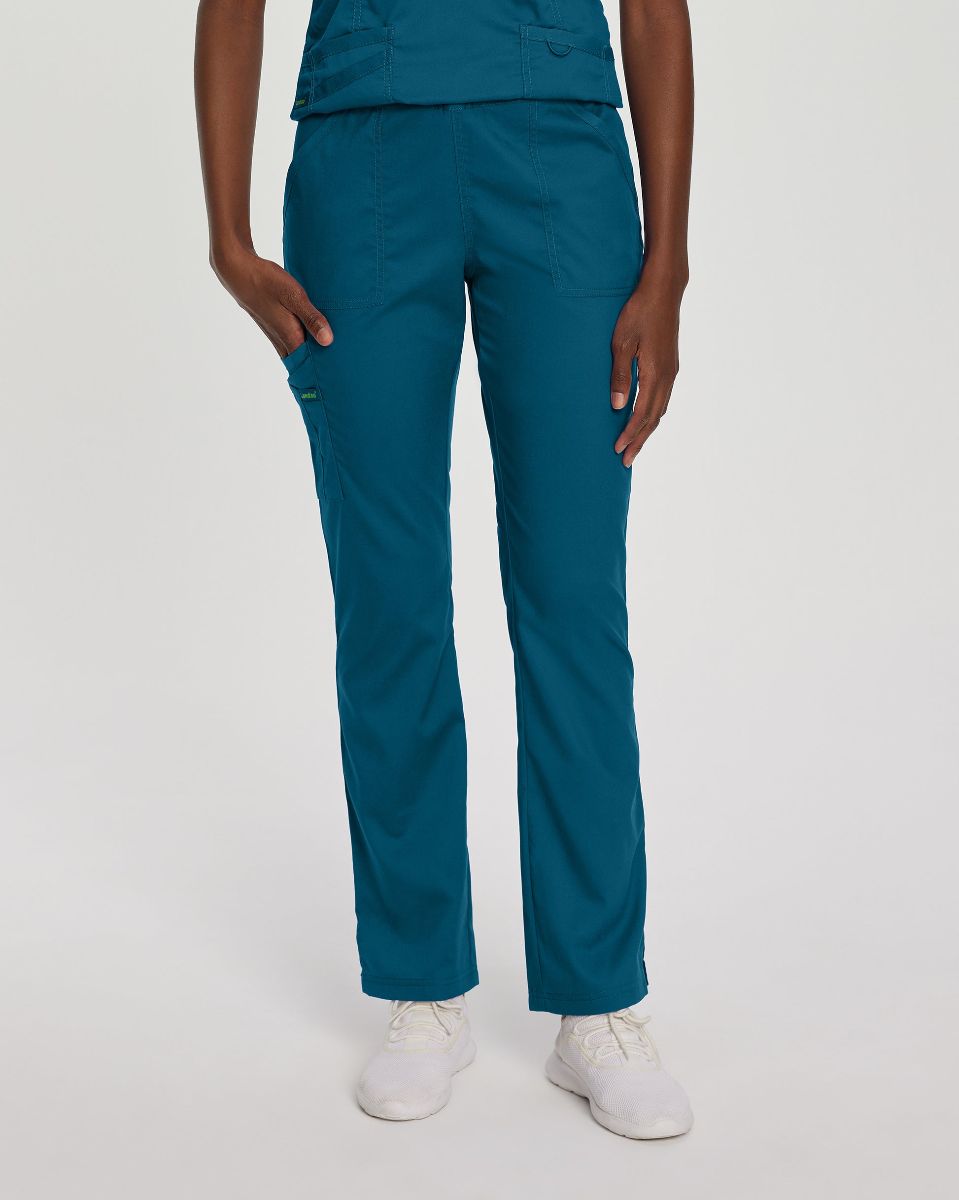 ProFlex 2042 Women's Cargo Scrub Pants Caribbean Image