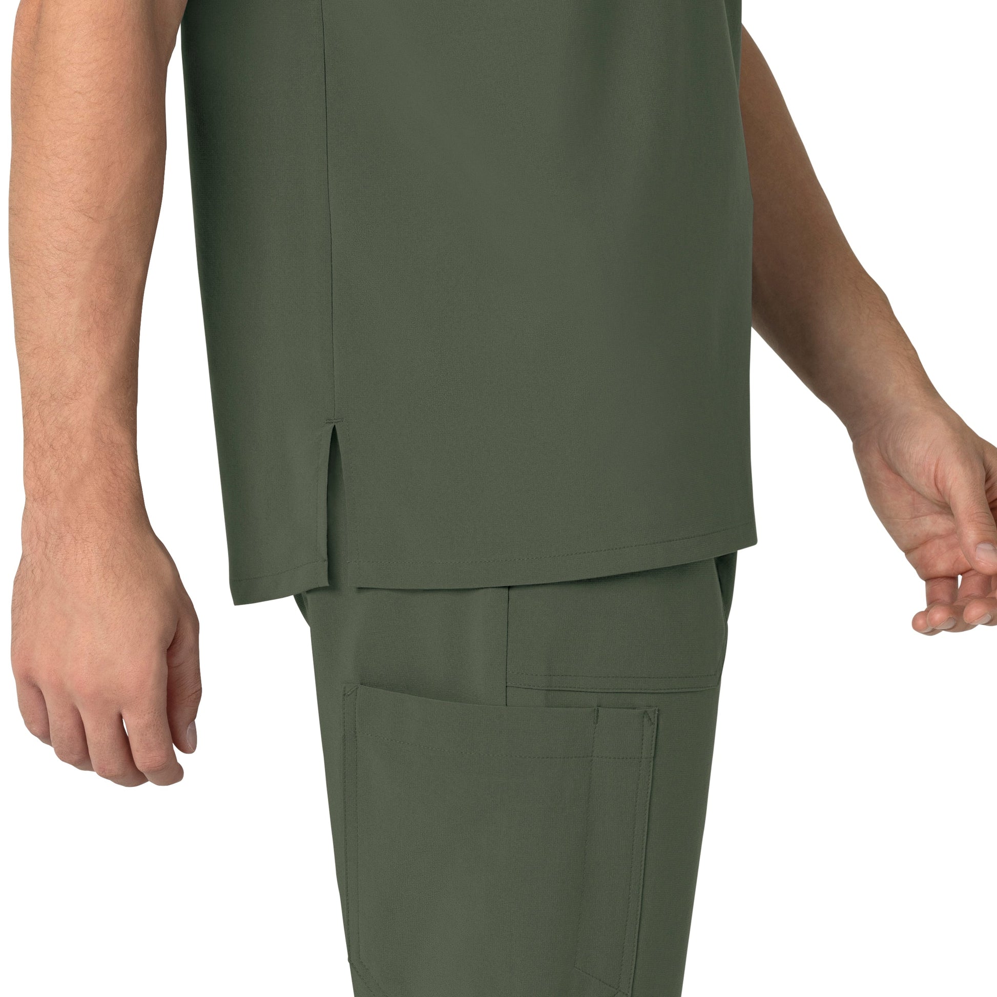 Force Cross-Flex C16310 Men's Henley Scrub Top Olive