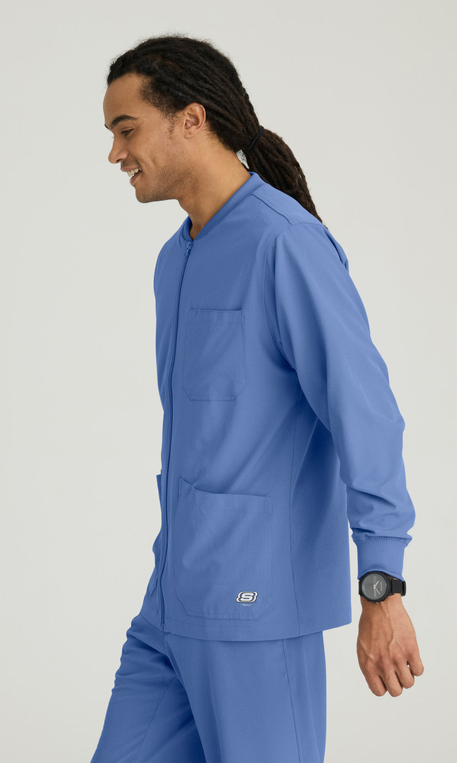 Skechers SK0408 Structure Scrub Jacket Ciel Blue