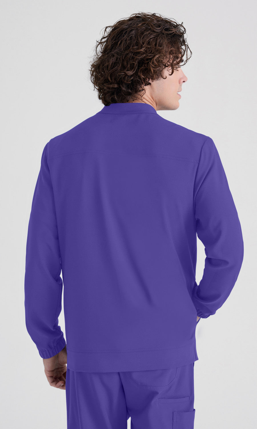 Cleveland Clinic Grey's Anatomy Evolve GSSW887 Cycle Scrub Jacket New Grape