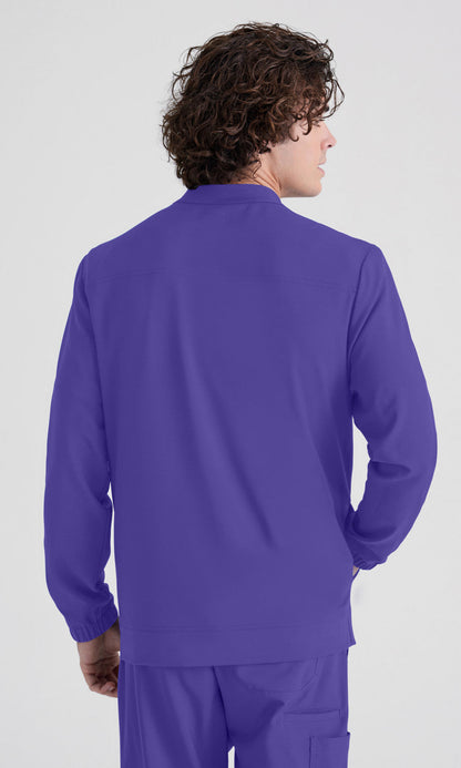 Cleveland Clinic Grey's Anatomy Evolve GSSW887 Cycle Scrub Jacket New Grape