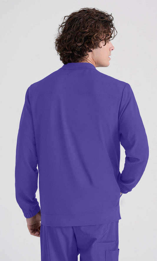 Cleveland Clinic Grey's Anatomy Evolve GSSW887 Cycle Scrub Jacket New Grape
