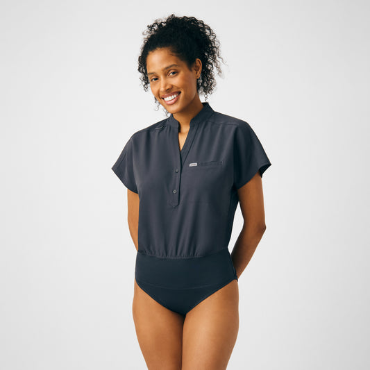 Forward LO606 Women's 1 Pocket Scrub Bodysuit Pewter Image