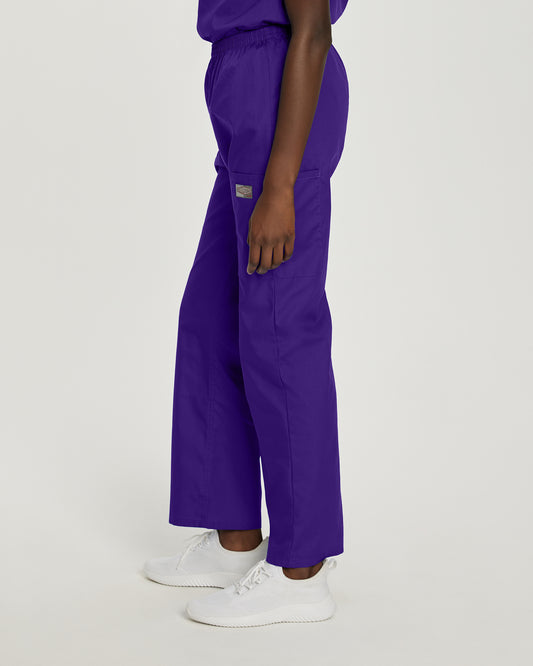 Scrub Zone 83221 Women's Cargo Scrub Pants Grape Image