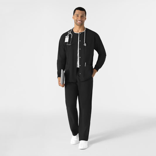 NURTUR 8680 Unisex Warm-Up Scrub Jacket Black