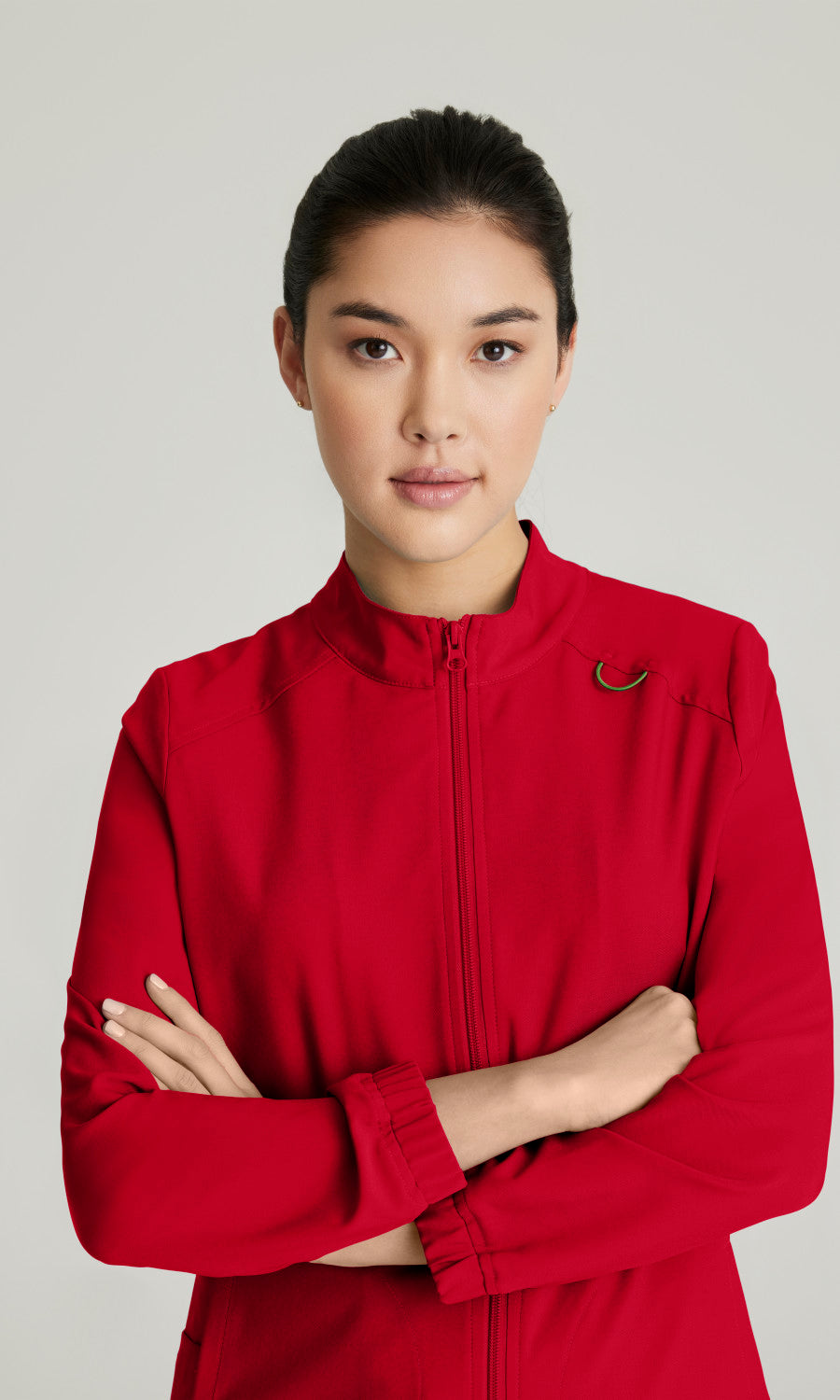 Grey's Anatomy Evolve GSSW886 Virtue Scrub Jacket True Red