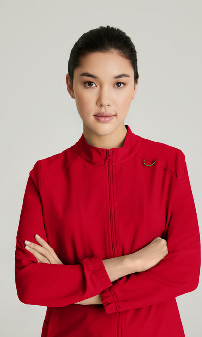 Cleveland Clinic Grey's Anatomy Evolve GSSW886 Virtue Scrub Jacket True Red